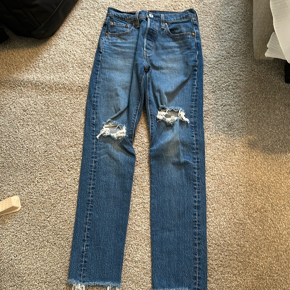 Levi 501 Skinny Jeans Size:25